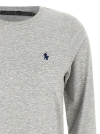 Gray Cotton Long Sleeve T-Shirt