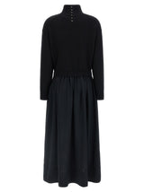 Black Wool Long Dress