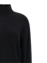 Black Wool Long Dress