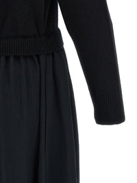 Black Wool Long Dress
