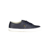 Blue Leather Women Sneaker