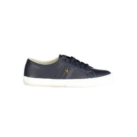 Blue Leather Women Sneaker